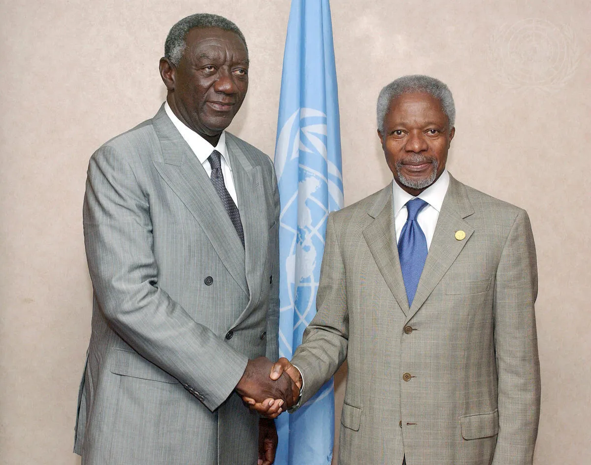 With UN Secretary-General Kofi Annan